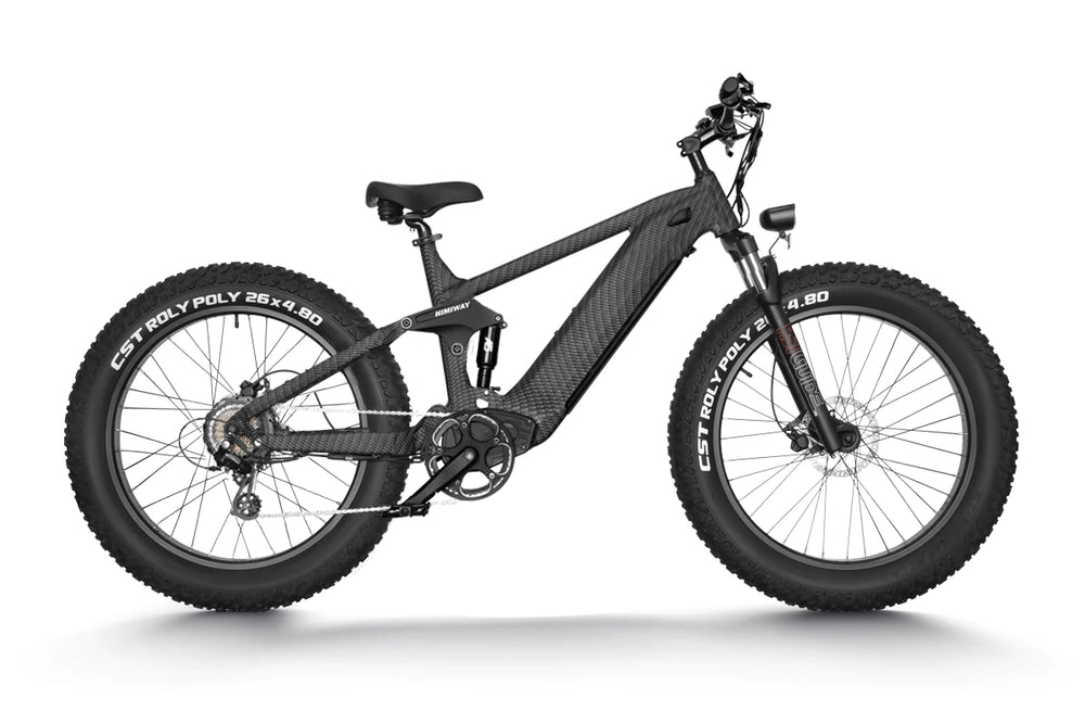 Display how electric mountain bike suspension works